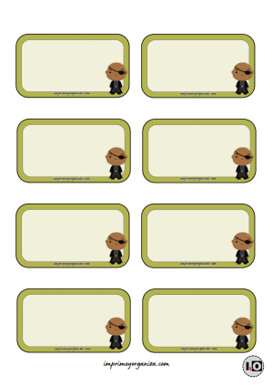 Etiquetas Nick Fury